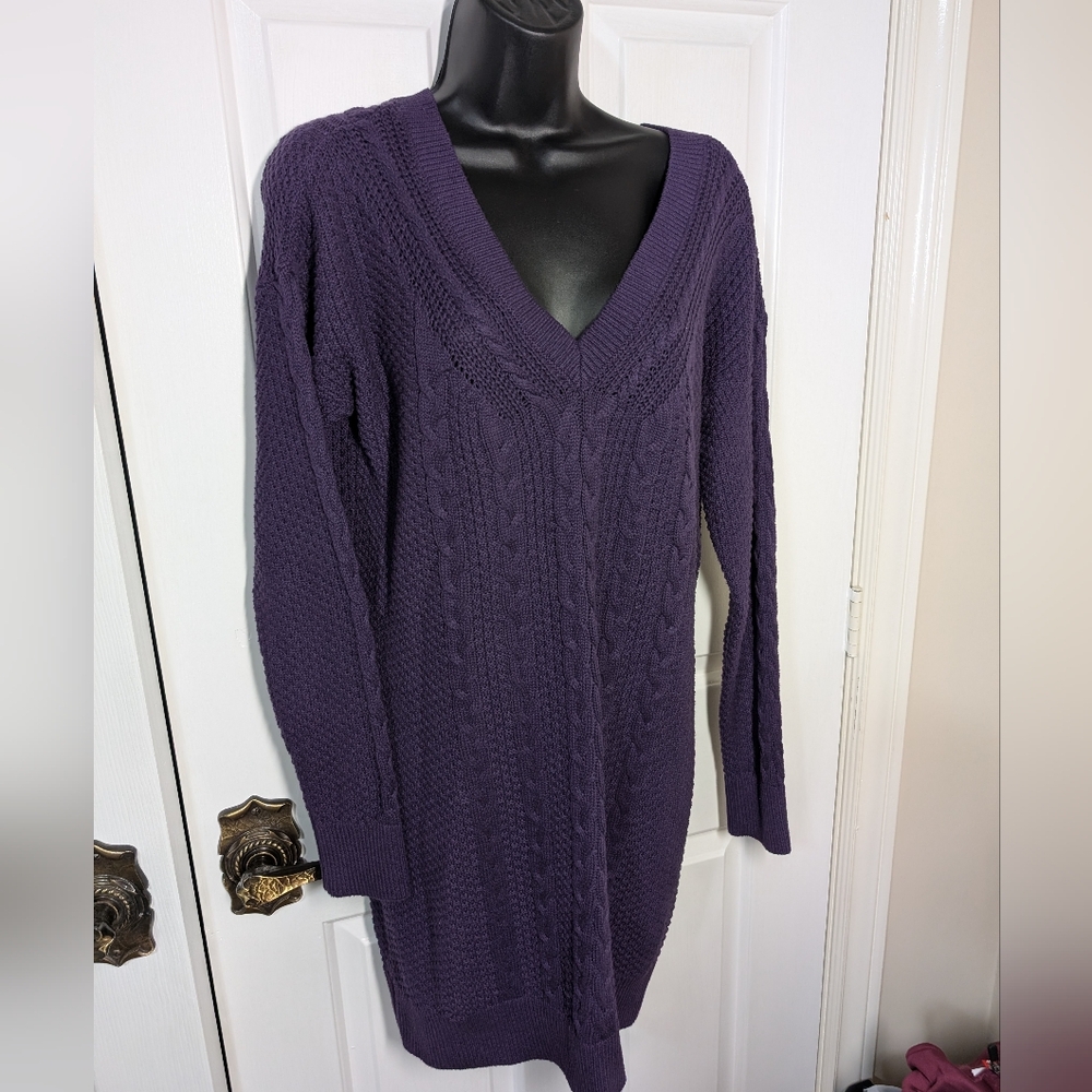 Abercrombie & Fitch Purple Long Sleeve Dress